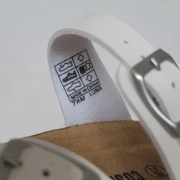 Cushionaire Luna Cork Footbed Women's Slip-On Slides Strap Sandals Sz 7.5M - Picture 7 of 16